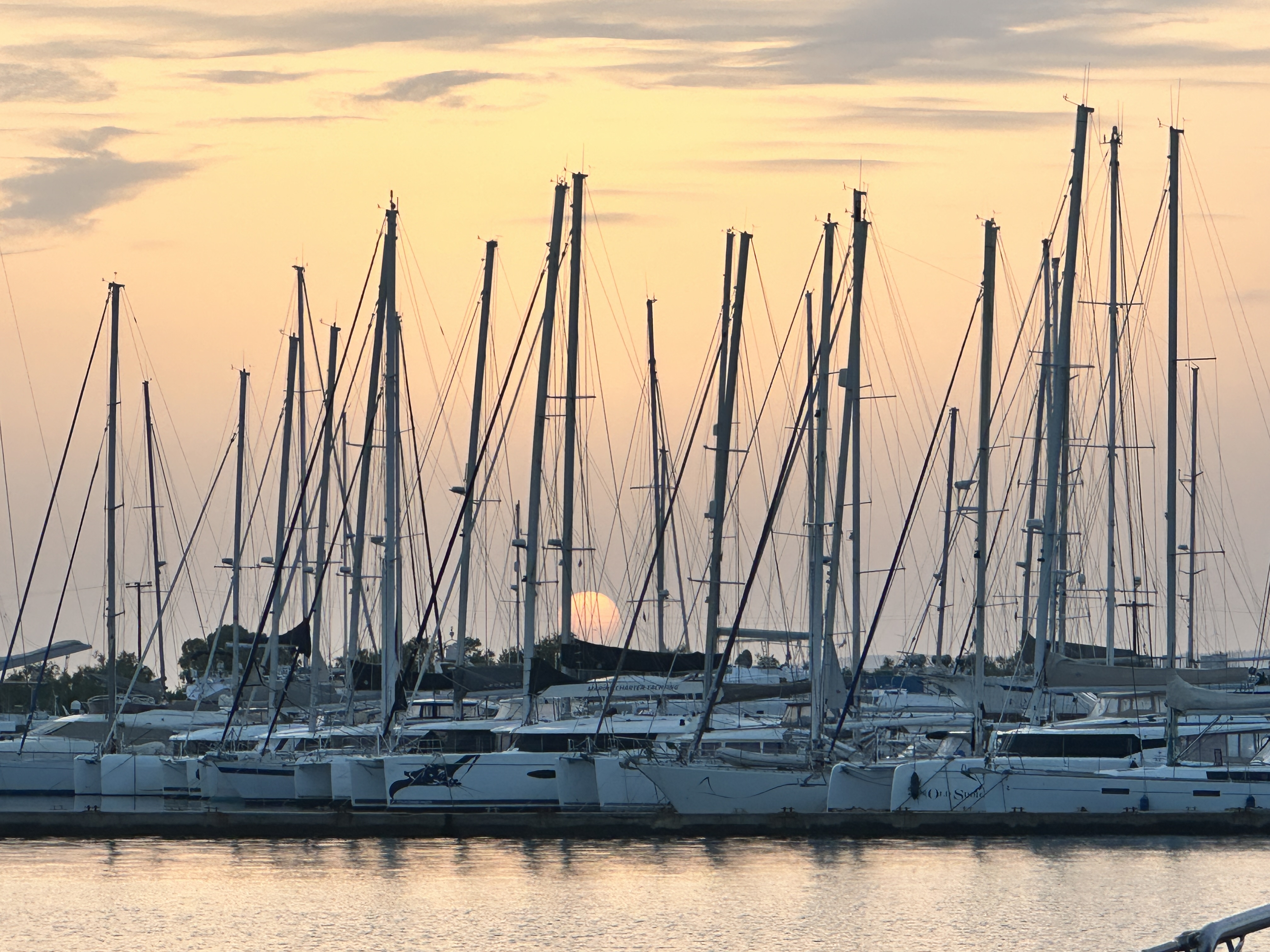 Sunset over Mesolonghi Marina